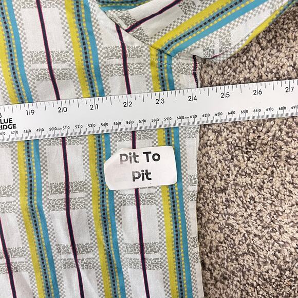 Robert Graham Mens XL Designer Wearable Art Maximalist Button Flip Cuff Shirt - Picture 11 of 13